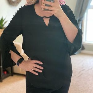 Black sheer top